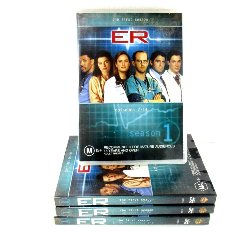 ER Season One 4x DVD Set M15+ PAL R4 Pilot-Episodes 1-24 2006 Warner Bros Tested - Image 4 of 4