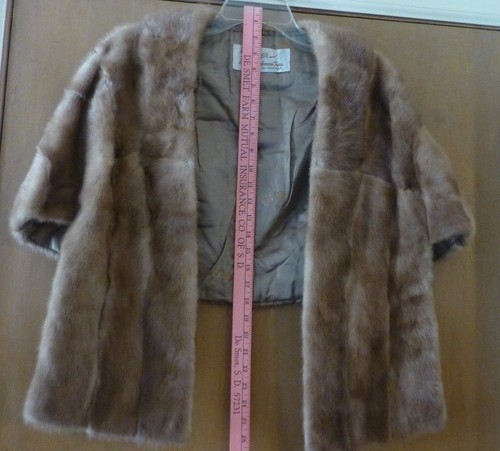 Royal Windsor Fur Stole Shawl Vintage Fettner Felix Friedman Furs Cincinnati  - Afbeelding 5 van 9