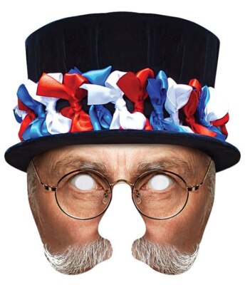 Beefeater Yeoman der Garde einzelne 2D Karte Party halbe Gesichtsmaske Kostüm