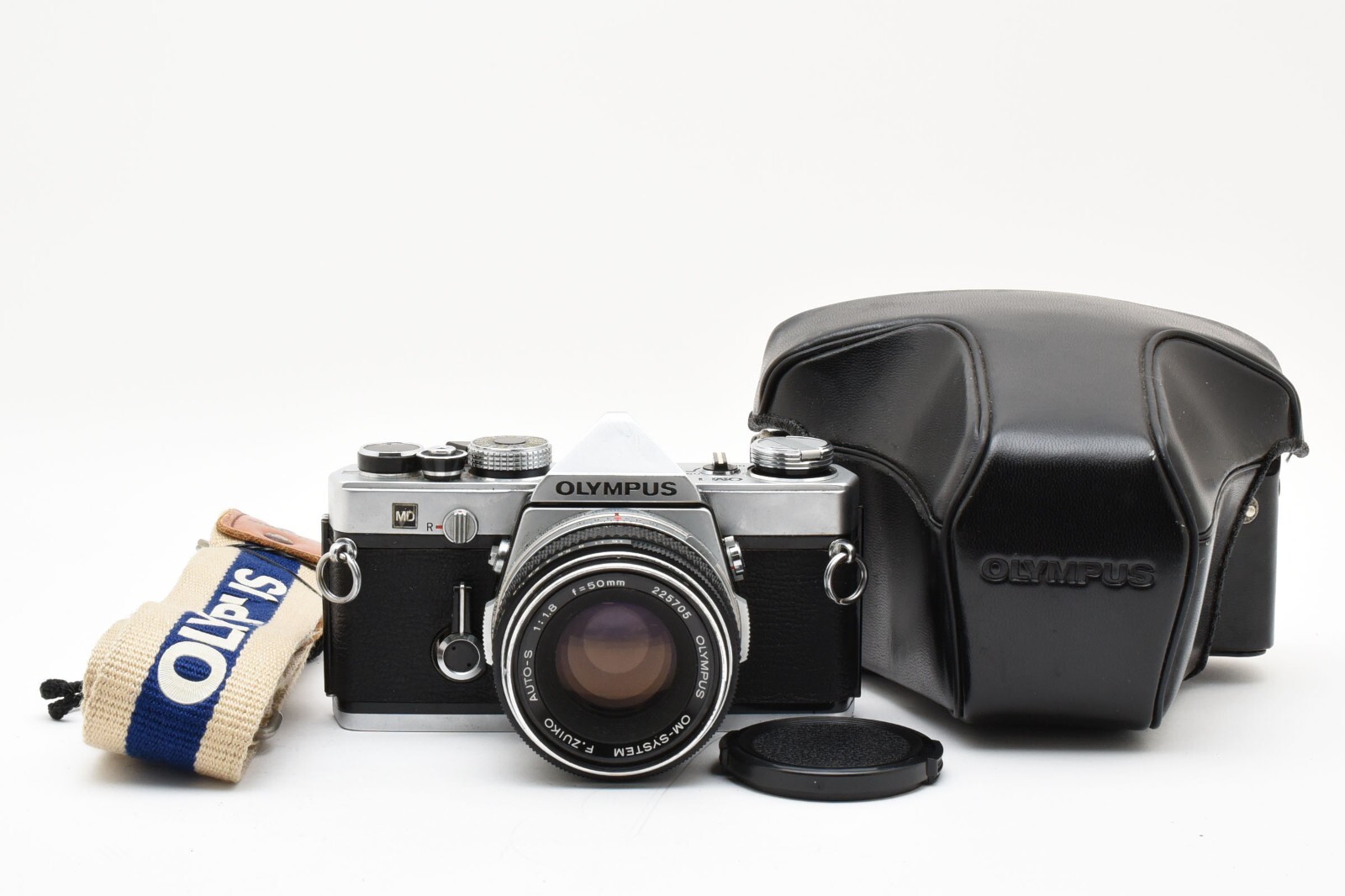 CLA'd Olympus OM-1 SLR Camera with F.Zuiko 50mm F/1.8 Lens Exc+++