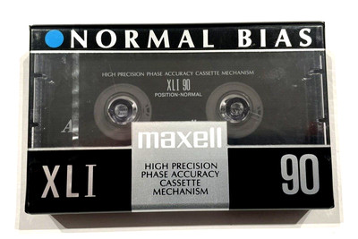 Maxell XLI-S 90 nastro audio epilassiale tipo I vuoto nuovo e sigillato Maxell XLI-S 90 nastro audio epilassiale tipo I vuoto nuovo e sigillato
