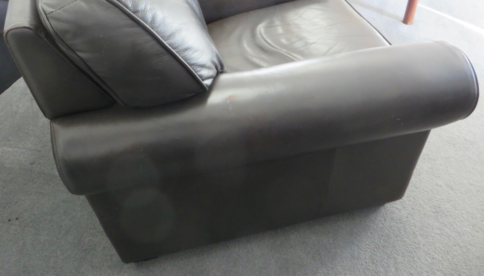 Vintage leather club chair eBay