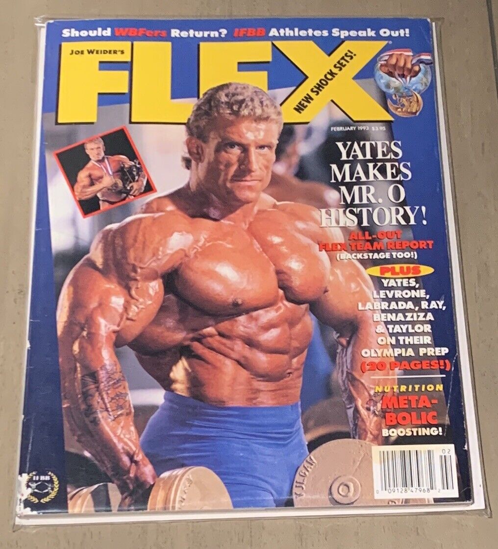 DORIAN YATES 6x Mr. Olympia W/ Poster - FLEX Bodybuilding DORIAN YATES 6x Mr. Olympia W/ Poster - FLEX Bodybuilding