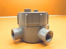 UNUSED KILLARK GECXT-2 EXPLOSION PROOF 4-WAY CONDUIT BODY 3/4" 