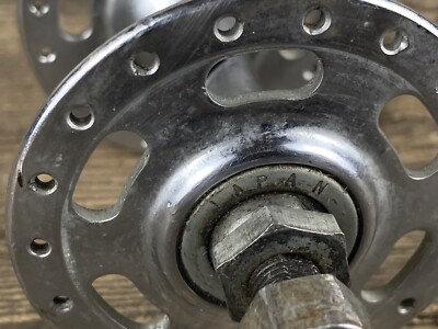 Suzue front 36 hole hub bmx vintage old school silver high