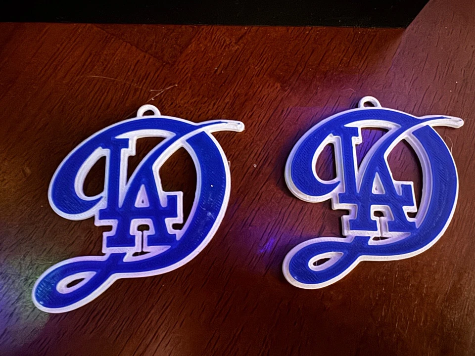 Los Angeles Dodgers City Connect adorno de Navidad - impresión 3D personalizada Foto 4 de 4