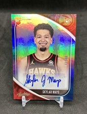2020-21 Absolute Skylar Mays Auto /49 SSP VARIATION Blue Foil Rookie Card RAVSMA
