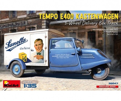 MINIART 1:35 Tempo E400 Kastenwagen 3-Rad Plastik Modellbau