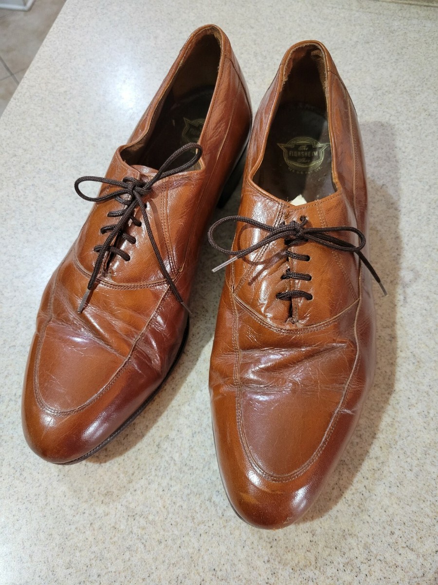 Florsheim Comfortech Brown Leather Oxford Lace Up Cap Toe Dress Shoes Men\'s 8.5 Men main image 4