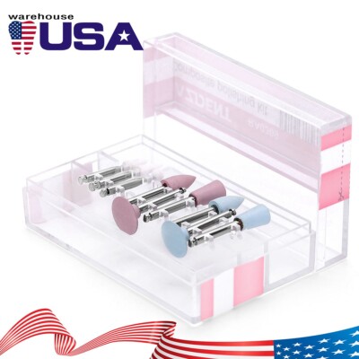 Dental Composite Diamond Burs RA 0309 Polishing Cups Kit for Low Speed Handpiece