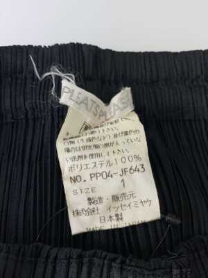 PLEATS PLEASE PP04-JF643 Pleated Pants Black Size 1 00AW Issey