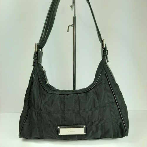 Calvin Klein Negro Nailon Bolso De Hombro Bolso de Mano Hobo Soho Monedero  Vintage | eBay