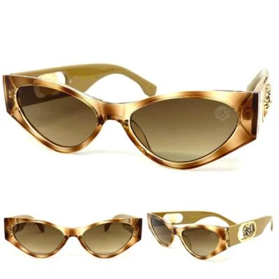 Lunettes De Soleil Vintage Rétro Style Œil De Chat Exagéré Cadre Léopard Funky - Photo 1/4