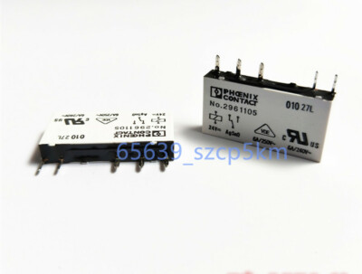 2Pcs Phoenix Relay Contact Power Relay No.2961105 24VDC 6A 250V 5