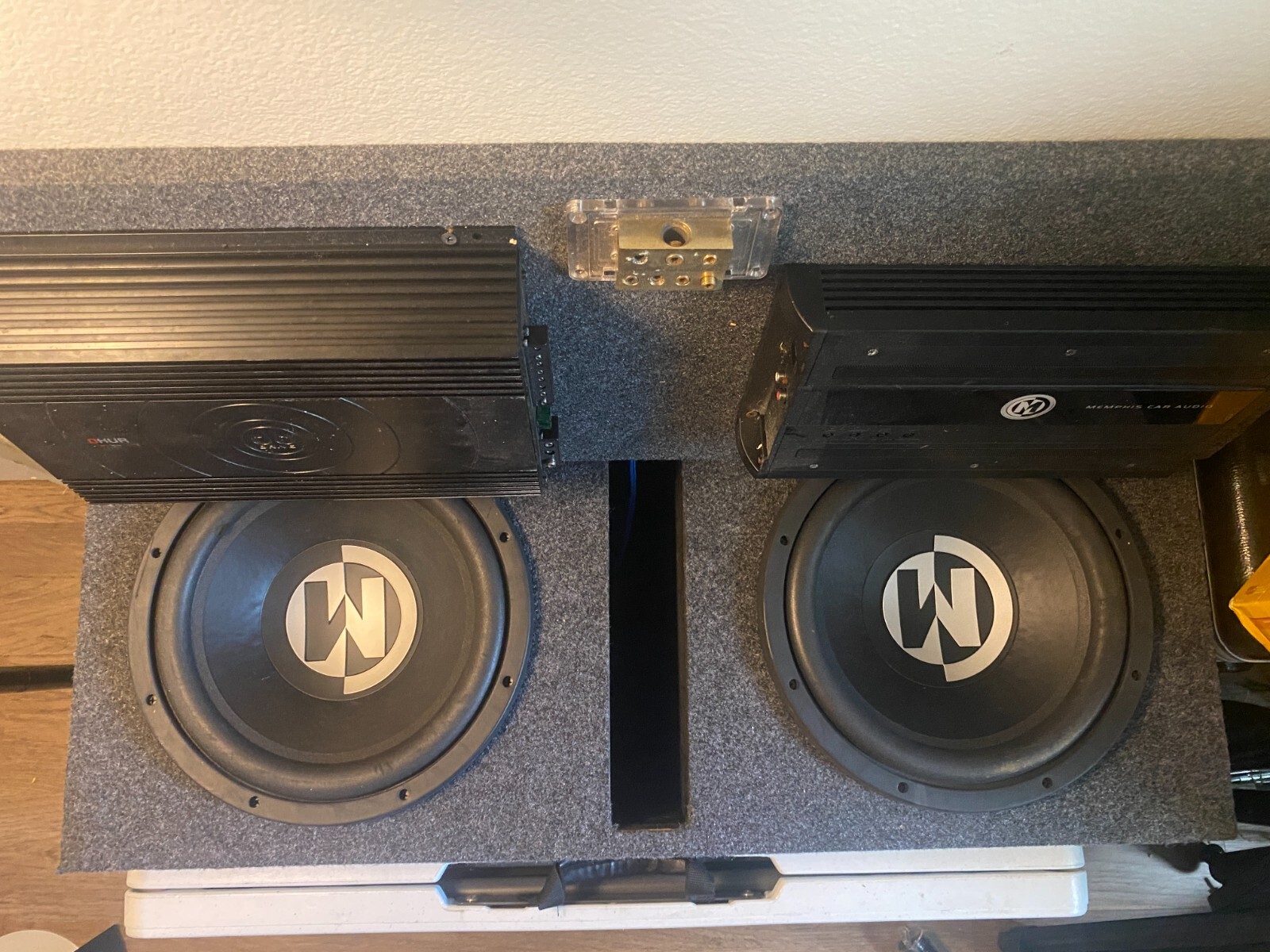 Memphis 12' Subwoofers + amp kit + pioneer radio eBay
