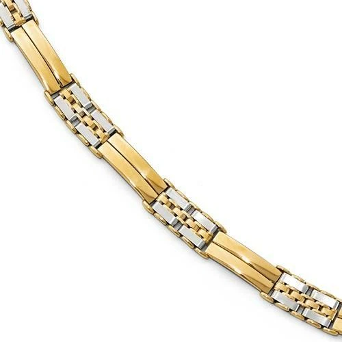 10K Yellow Gold 8mm Rope Diamond Cut Italian Chain Bracelet Mens Thick Wide  8