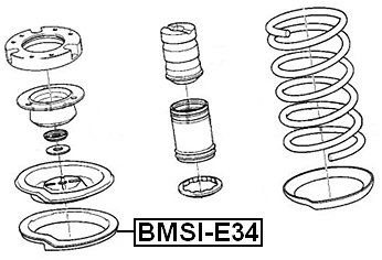 Asiento de muelle helicoidal de suspensión para BMW 528e 1986 (EE. UU.) Foto 2 de 3
