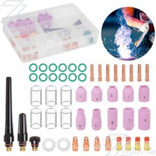 49 X WIG Glas Gasdüse Spannhülsen-gehäuse Gaslinse Brennerkappe Für WP-17/18/26