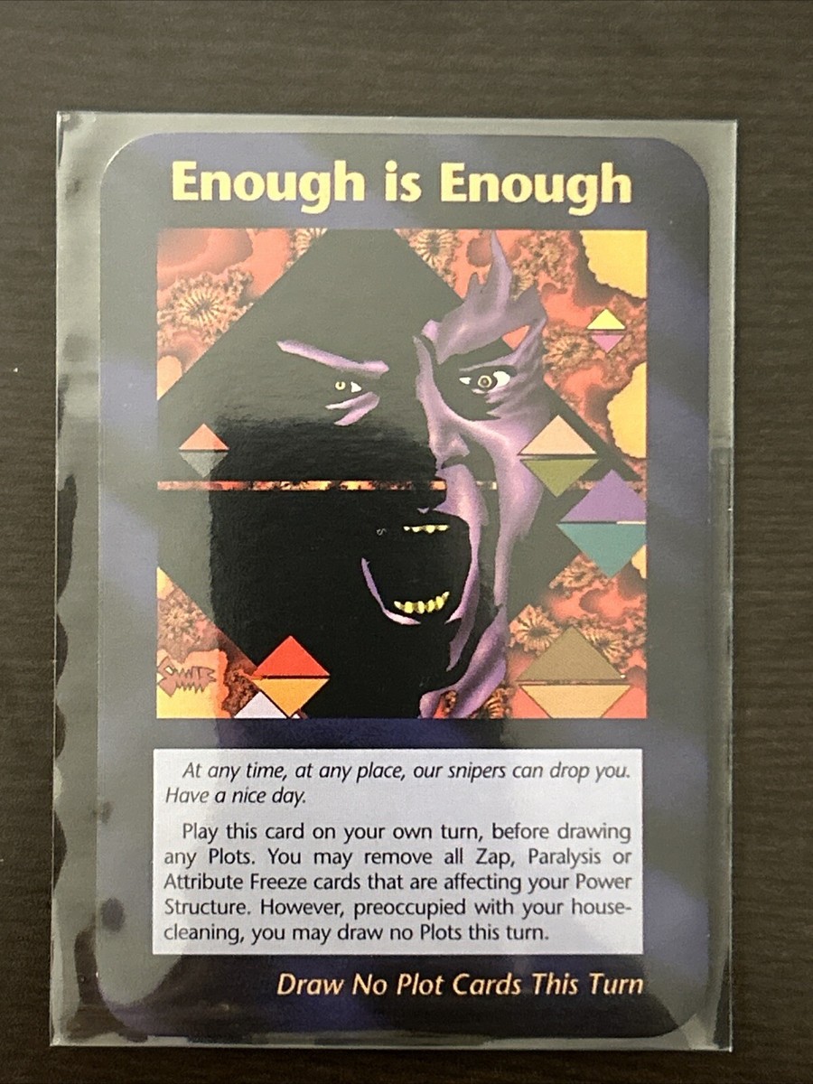 INWO Card Game Ccg Assassins - Enough Is Enough Trump | eBay