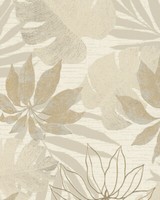 Tapete Vlies Floral BläTter Beige Gold Metallic Marburg Avalon 31602 (5,80€/1Qm)