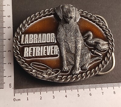 Buckle/Gürtelschnalle LABRADOR/Retriever, Vintage v. 1994, von Bergamot/Tanside