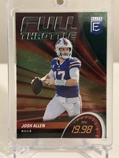 2022 Donruss Elite #FT19 Josh Allen Full Throttle Red Insert Buffalo Bills