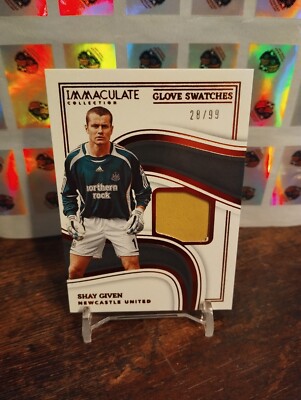 Shay Given /99 Match-worn Handschuh Glove Swatches Panini Immaculate Newcastle U