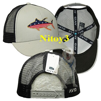 AVID Tuna Mericana Trucker Mesh Baseball Hat-Cap Men One Size Adjustable