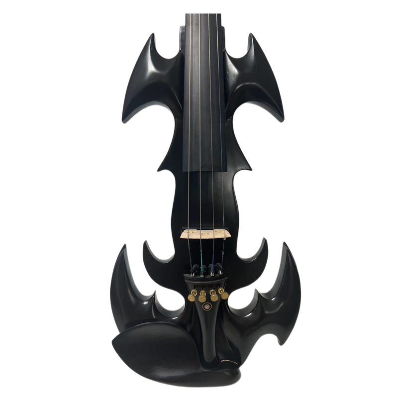 Solid wood SONG Top art streamline crazy 1 black 4 strings 4/4 electric violin eBay