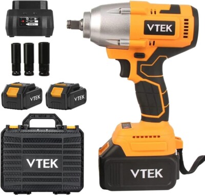 VTEK Brushless Impact Wrench 1/2 Inch Cordless Impact Wrench,Max Torque 700N.m I