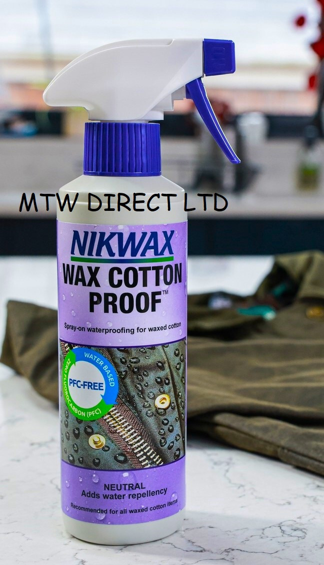 NIKWAX WAX COTTON PROOF SPRAY WATERPROOFER 300MLS BOTTLE BODY