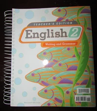 BJU Press English 2 Teacher's Edition - 2nd Grade - Second Ed w/ CD ROM *LikeNew