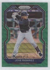 2021 Panini Prizm Green Wave Prizm Jose Ramirez #16 0c3e