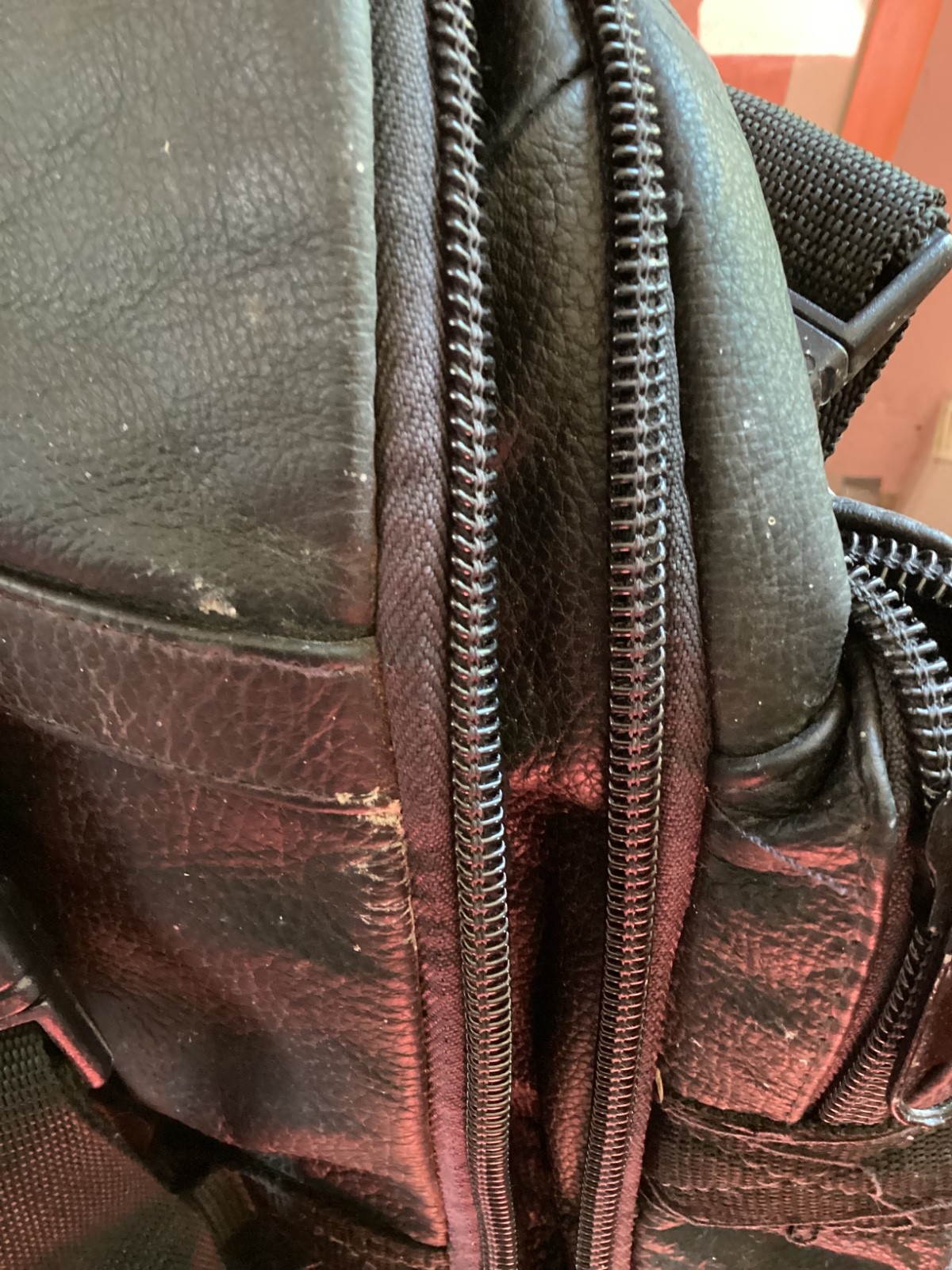 Black Leather Backpack - image 8