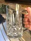 2 PC Cut Crystal Glass Mugs Set Vintage Heavy Beer Mug — photo 2