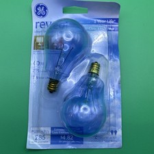 GE Crystal Clear 60w Decorative A15 Candelabra E12 Faceted Ceiling fan 2 Bulbs