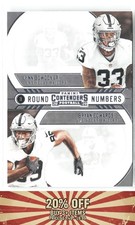 2020 Panini Contenders #RN-BE Lynn Bowden Jr. / Bryan Edwards Round Numbers