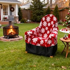 Blanket for Adirondack Chair,Waterproof Full Coverage Adirondack Snowflake