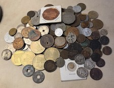 Huge Lot Foreign World Coins OLD Vintage Mixed Collection 1800s? 146 Coins