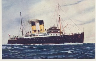 Great Eastern Railway Salmon Series pc SS Amsterdam Harwich Hook