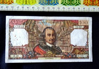 (FR 2.00 ) Billet de banque 100 Francs Corneille Année : 1964 .