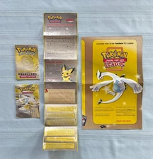 Pokemon TCG Advanced Rule Book V4, Card List, Neo Genesis Rule Booklet &Play Mat