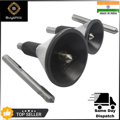 Bell Punch Hand DIY Tool for Center Finding on a Round Bar With Extra Punch