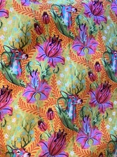 Tula Pink Tiny Beasts Deer John Glow fabric by the yard