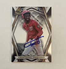 Cristhian Vaquero Signed 2022 Bowman Chrome Invicta Insert IP Auto Washington