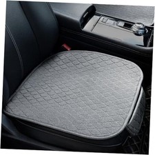 Linen Car Seat Covers for Cars - Non-Slip 2 Front Bottom Seat Covers Light Grey