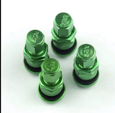 RAYS VOLK RACING VALVE STEMS GREEN FORGED ALUMINUM WHEEL RIM UNIVERSAL JDM