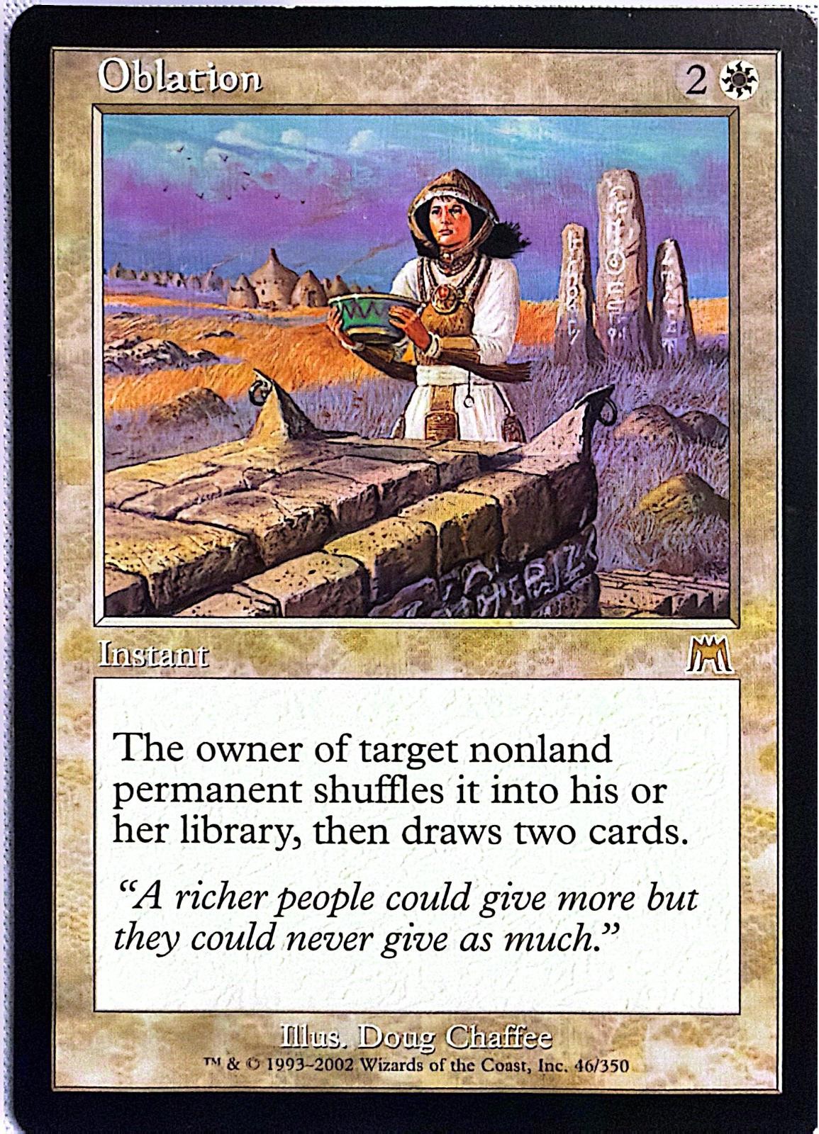 Oblation Onslaught Rare Magic: The Gathering NM/M