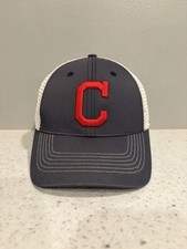 Cleveland Indians Hat Chief Wahoo Logo Fan Favorite Snapback Trucker Cap Mesh