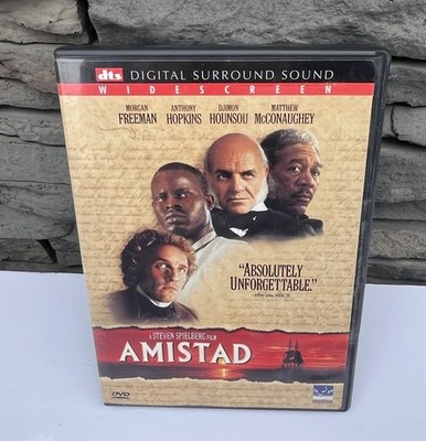 Amistad 1997 DVD Anthony Hopkins Matthew McConaughey Morgan Freeman History